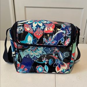 Vera Bradley Floral Black Lunch Bag